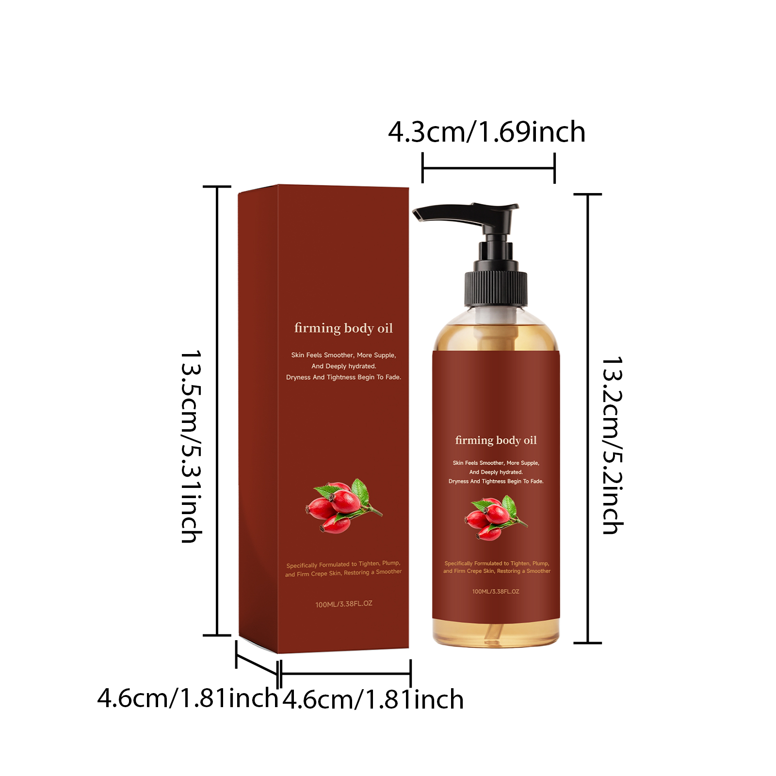 Firming Skin Body Oil Daily Full Body Care Suitable For Multiple Skin Types Light Smooth Elastic Moisturizing Body Oil