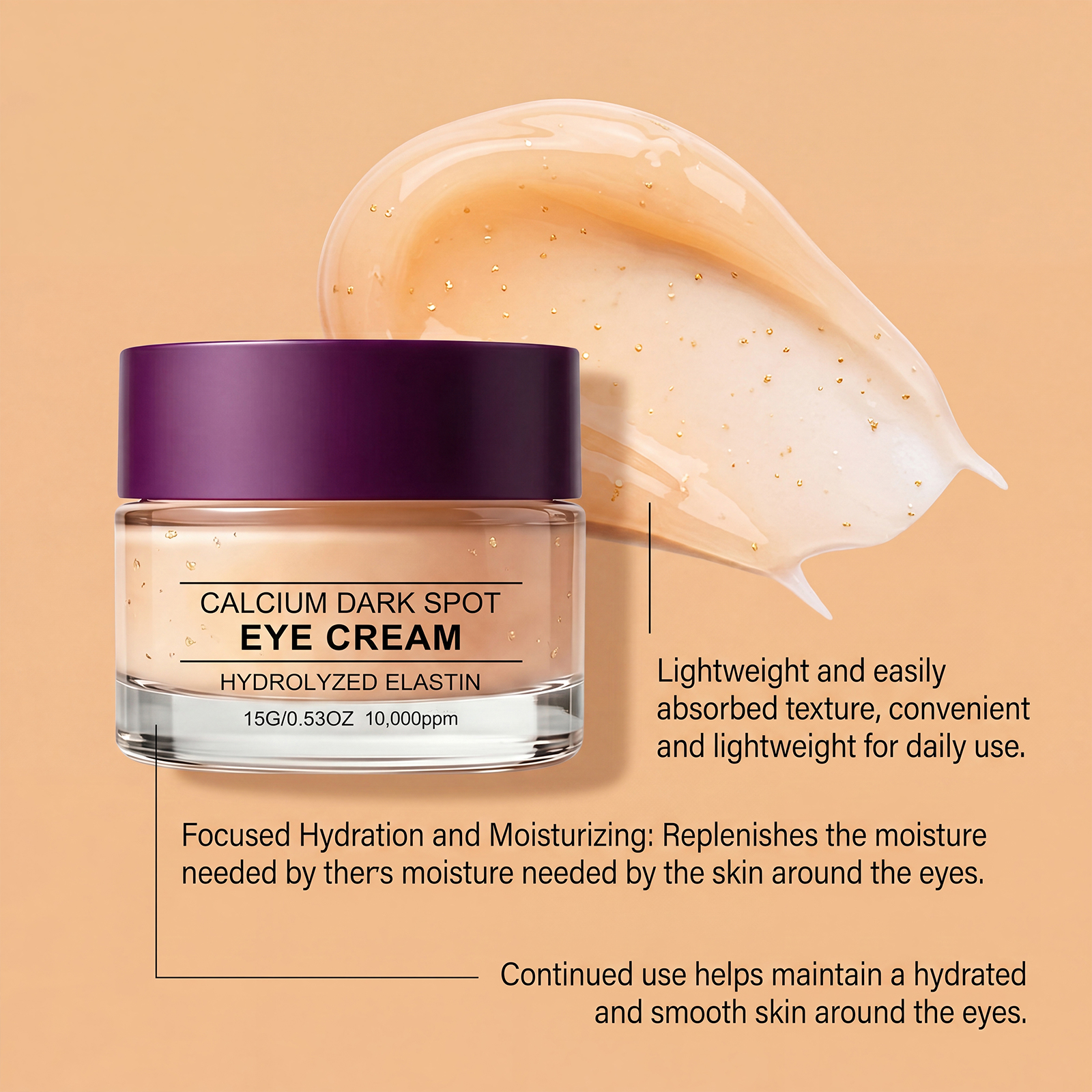 Moisturizing Eye Cream Mild Hydrating Nourishing Lightweight Fast Absorbing Soft Elastic Skin Daily Orbital Care Lotion