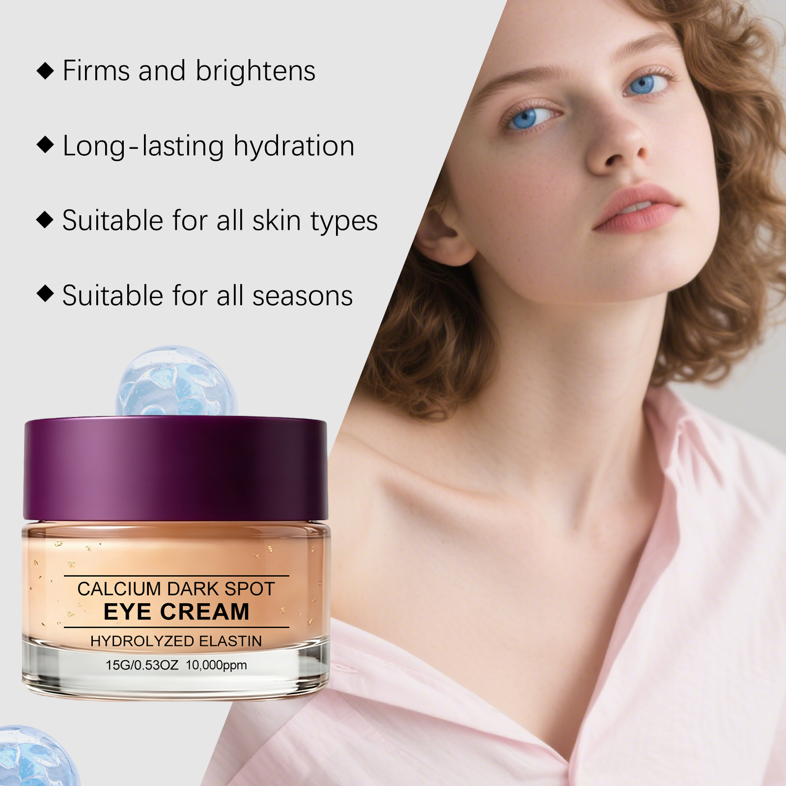 Moisturizing Eye Cream Mild Hydrating Nourishing Lightweight Fast Absorbing Soft Elastic Skin Daily Orbital Care Lotion