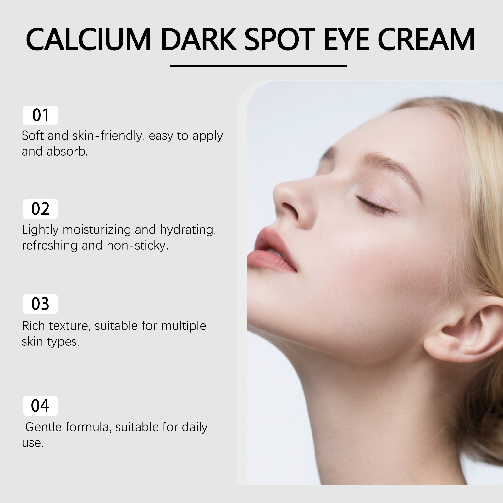 Moisturizing Eye Cream Mild Hydrating Nourishing Lightweight Fast Absorbing Soft Elastic Skin Daily Orbital Care Lotion
