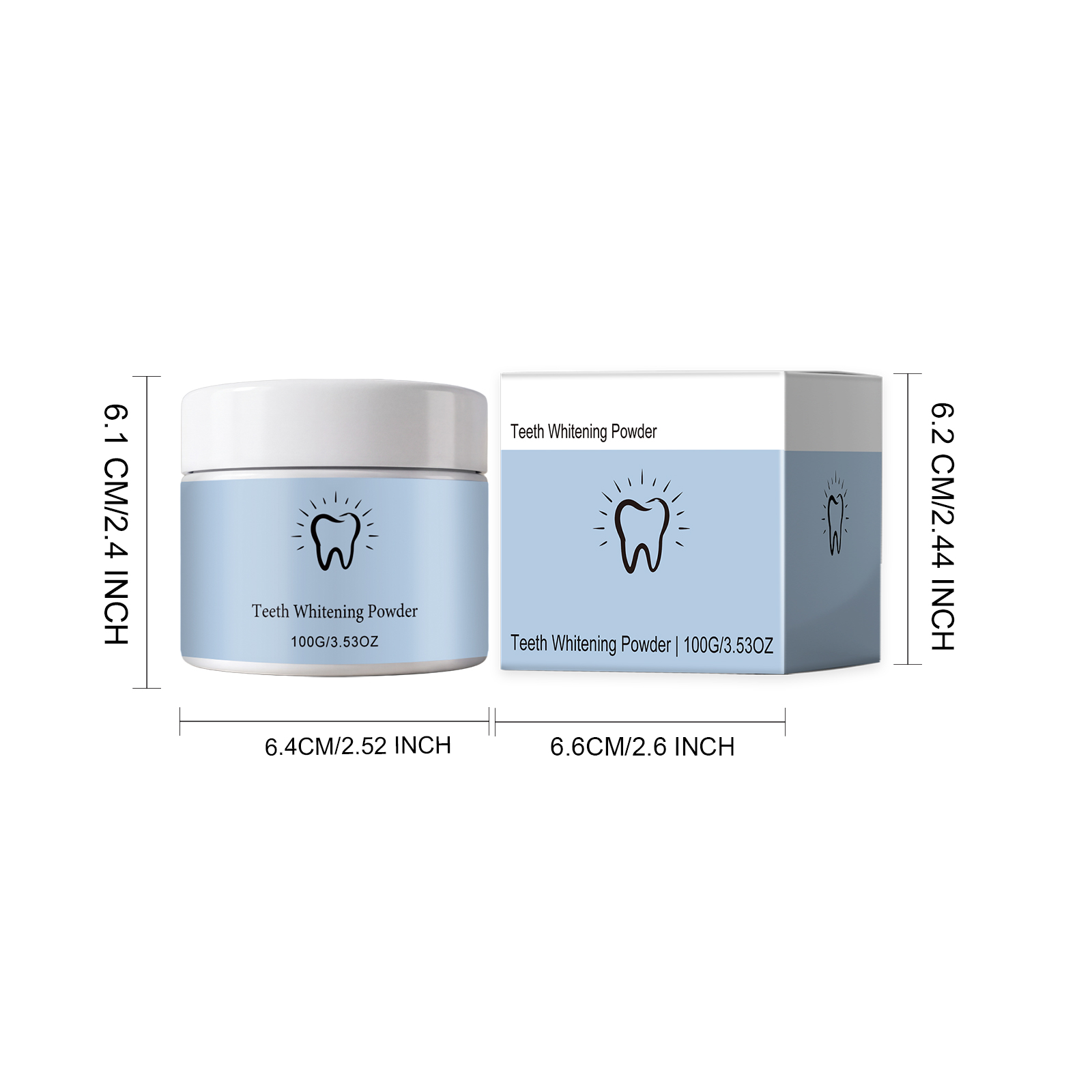 Brightening Cleansing Tooth Powder Fresh Breath Mild Washing Whitening Teeth Portable Fine Dental Care