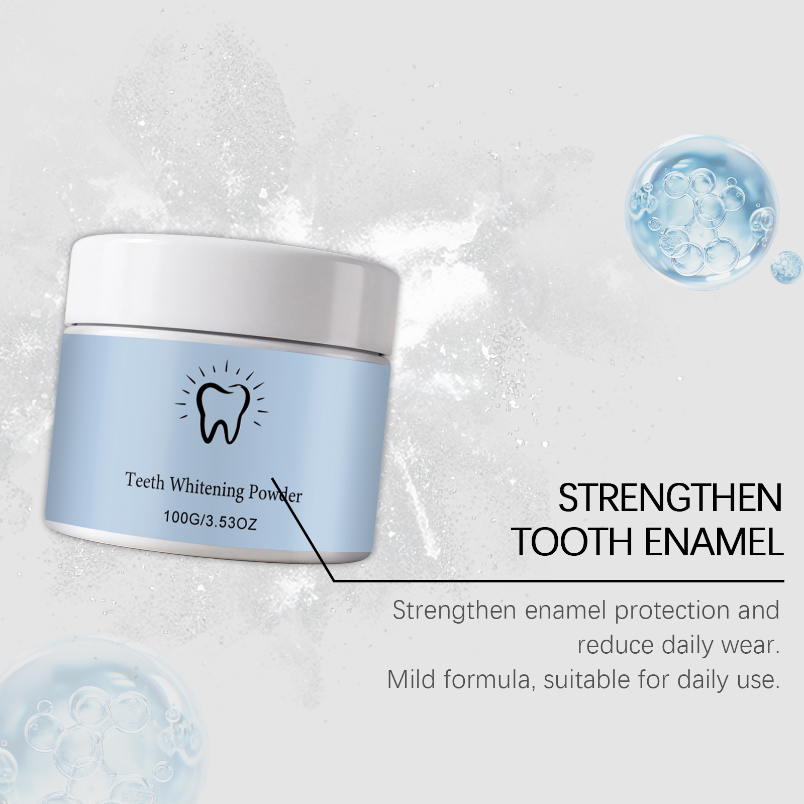 Brightening Cleansing Tooth Powder Fresh Breath Mild Washing Whitening Teeth Portable Fine Dental Care