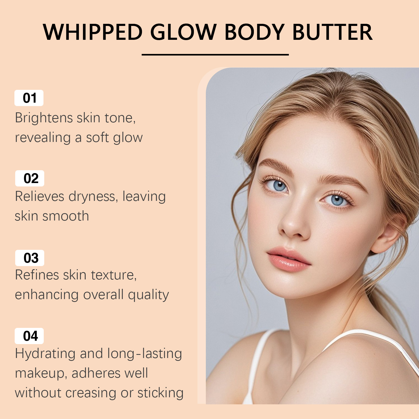 Moisturizing Body Lotion Daily Convenient Hydrating Light Texture Fresh Non Sticky Skin Replenish Water Body Care Cream