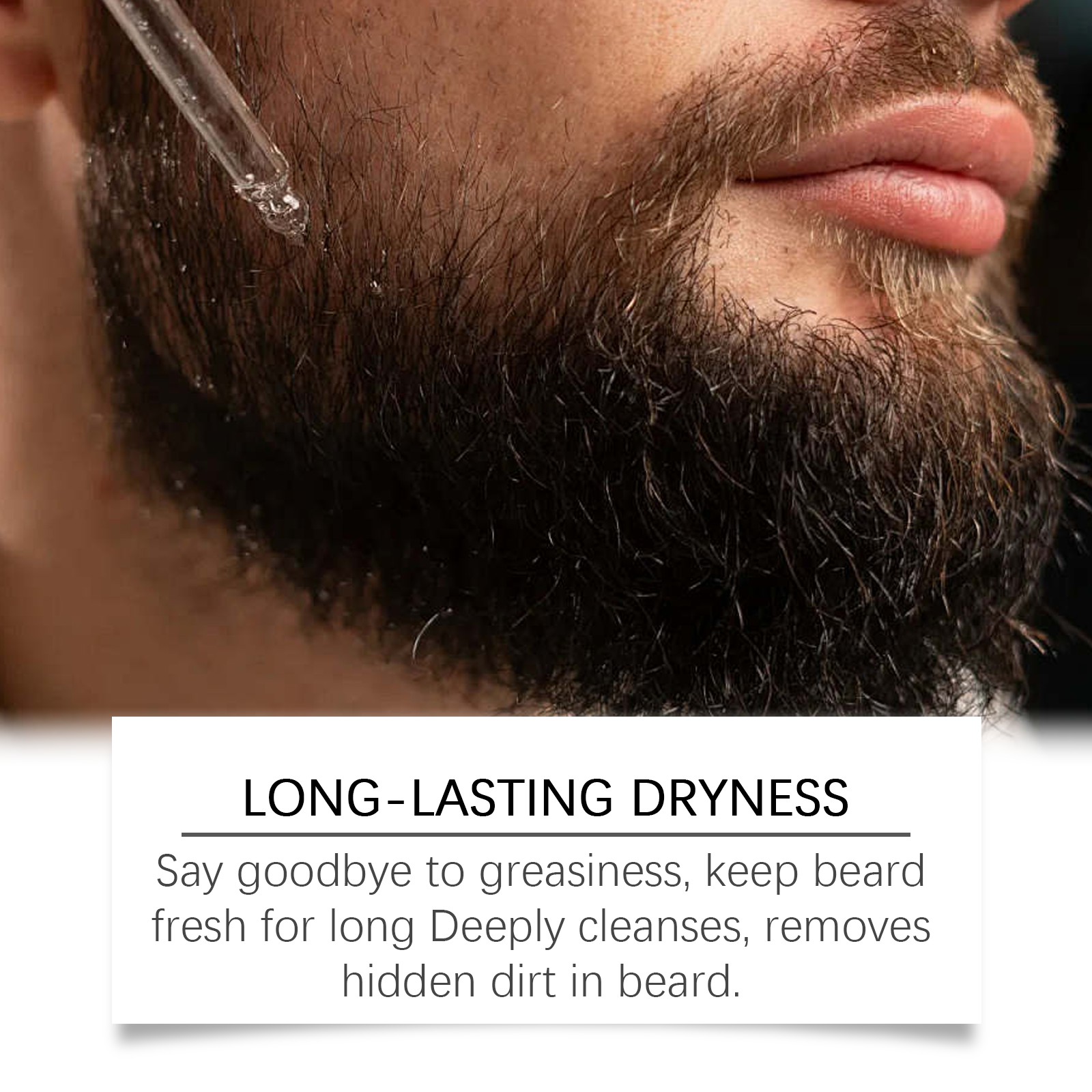 Beard Care Essential Oil Mild Formula Refreshing Non Greasy Nourish Repair For Men Daily Facial Hair Moisturizing Care
