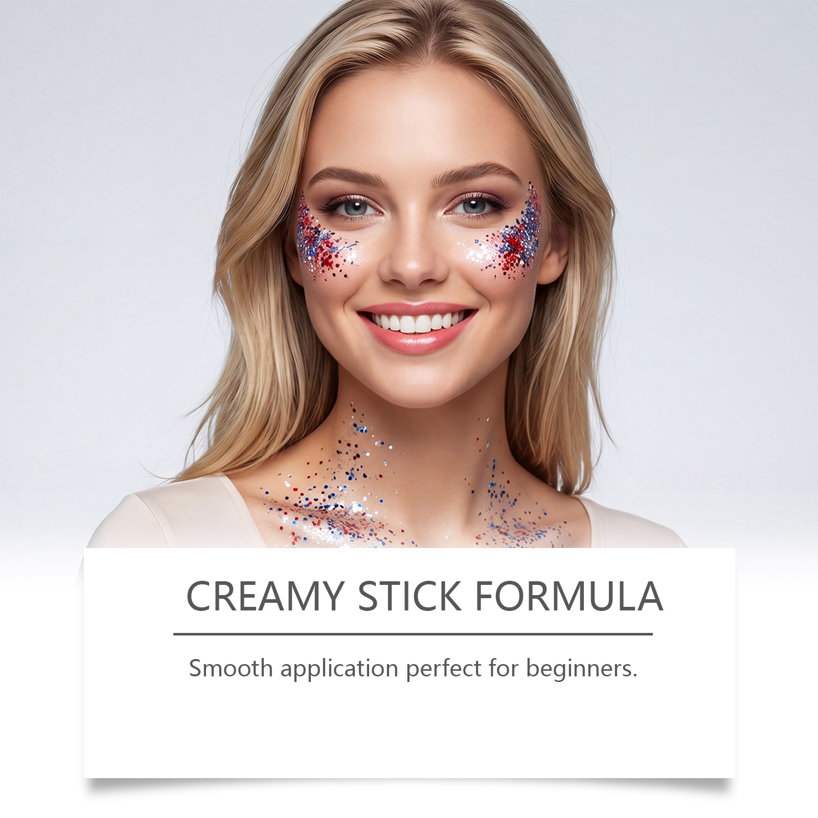 Shiny Makeup Stick Eye Catching Smooth Easy Apply Beginner Friendly No Powder Fly Multi Scene Use