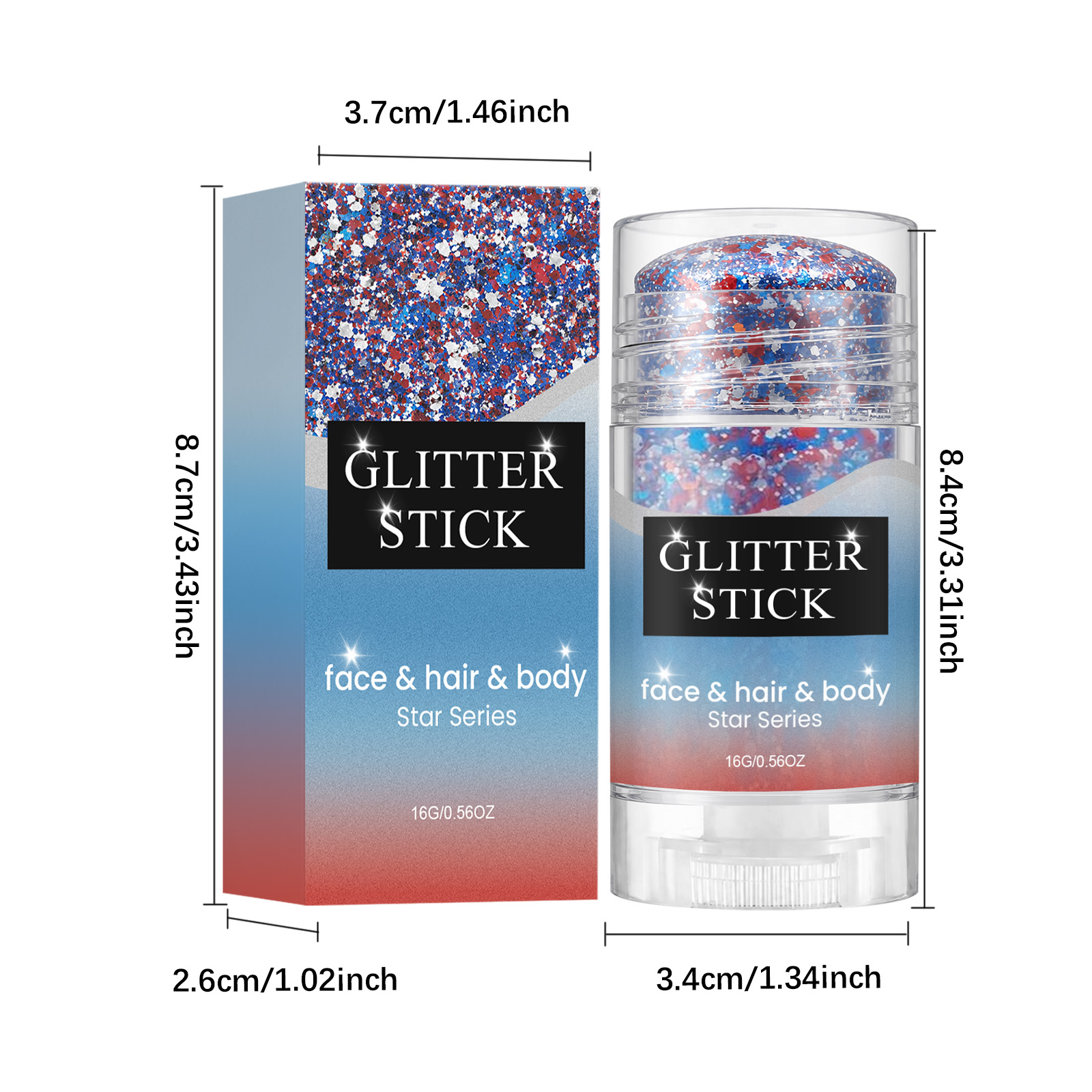 Shiny Makeup Stick Eye Catching Smooth Easy Apply Beginner Friendly No Powder Fly Multi Scene Use