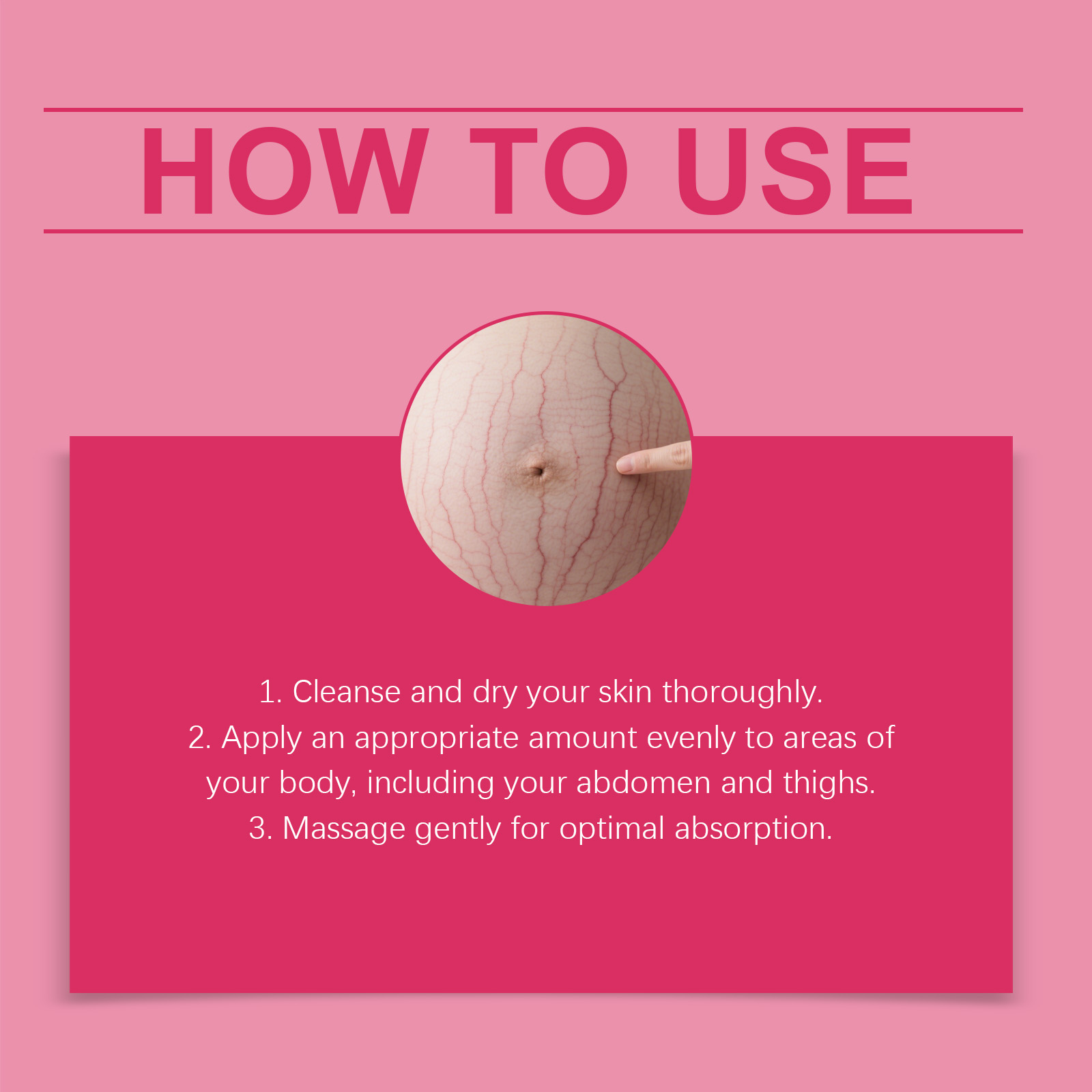 Rose Skin Care Cream For Pregnant Nourish Skin Elastic Smooth Moisturize Daily Smear Massage Body Skin