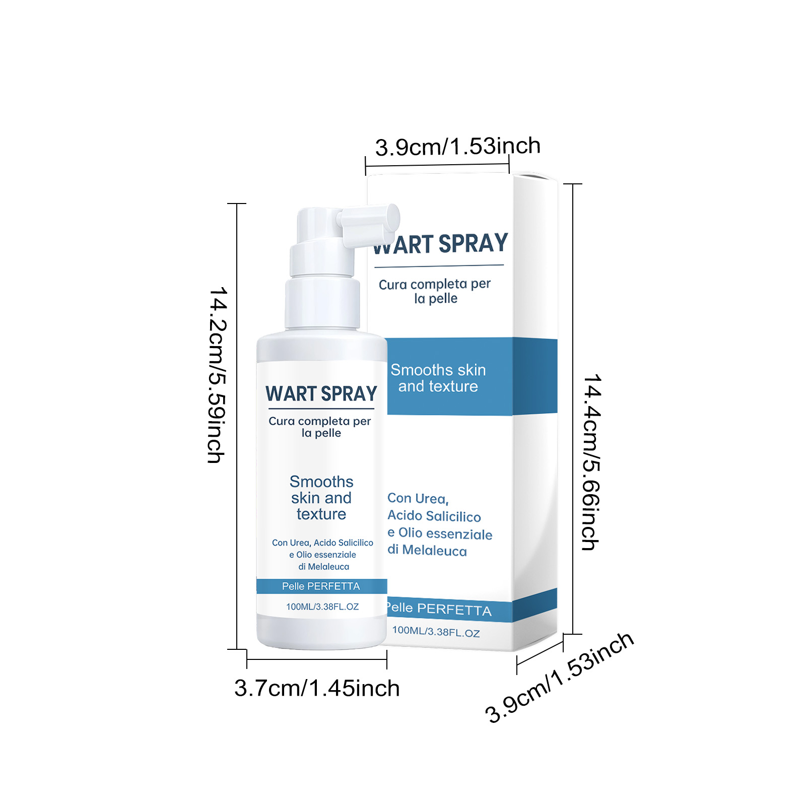 Local Skin Cleansing Care Spray Light Non Sticky Soften Skin Surface Cuticle Smooth Complexion Tender Delicate