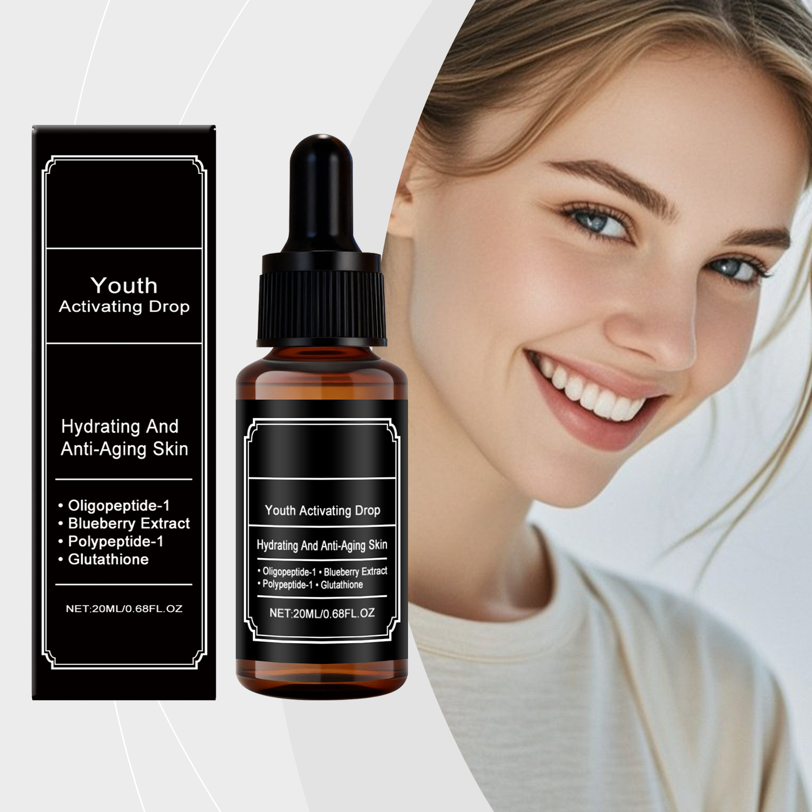 Moisturizing Essence Liquid Light Smooth Texture Soft Delicate Touch Nourish Facial Skin Care Daily Gentle Hydrating Repair