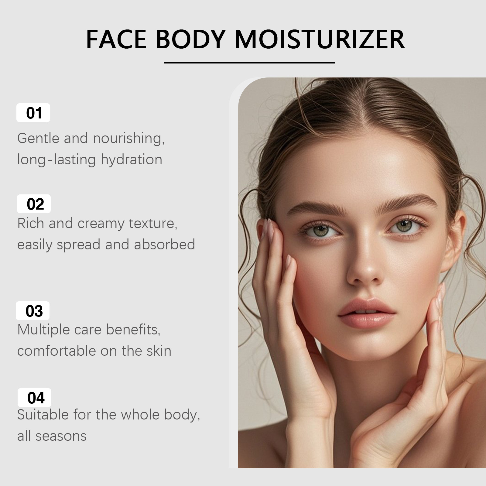 Tallow Moisturizing Cream Mild Hydrating Soft Smooth Comfort For Face Body Skin Daily Care