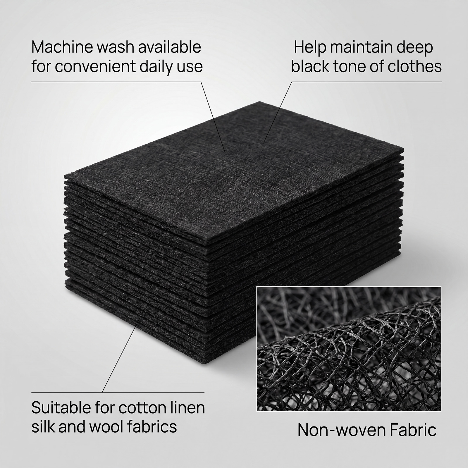 Clothes Darkening Sheets Brighten Black Shades Machine Wash Convenient Long Lasting Color Lock Fit Multiple Fabrics