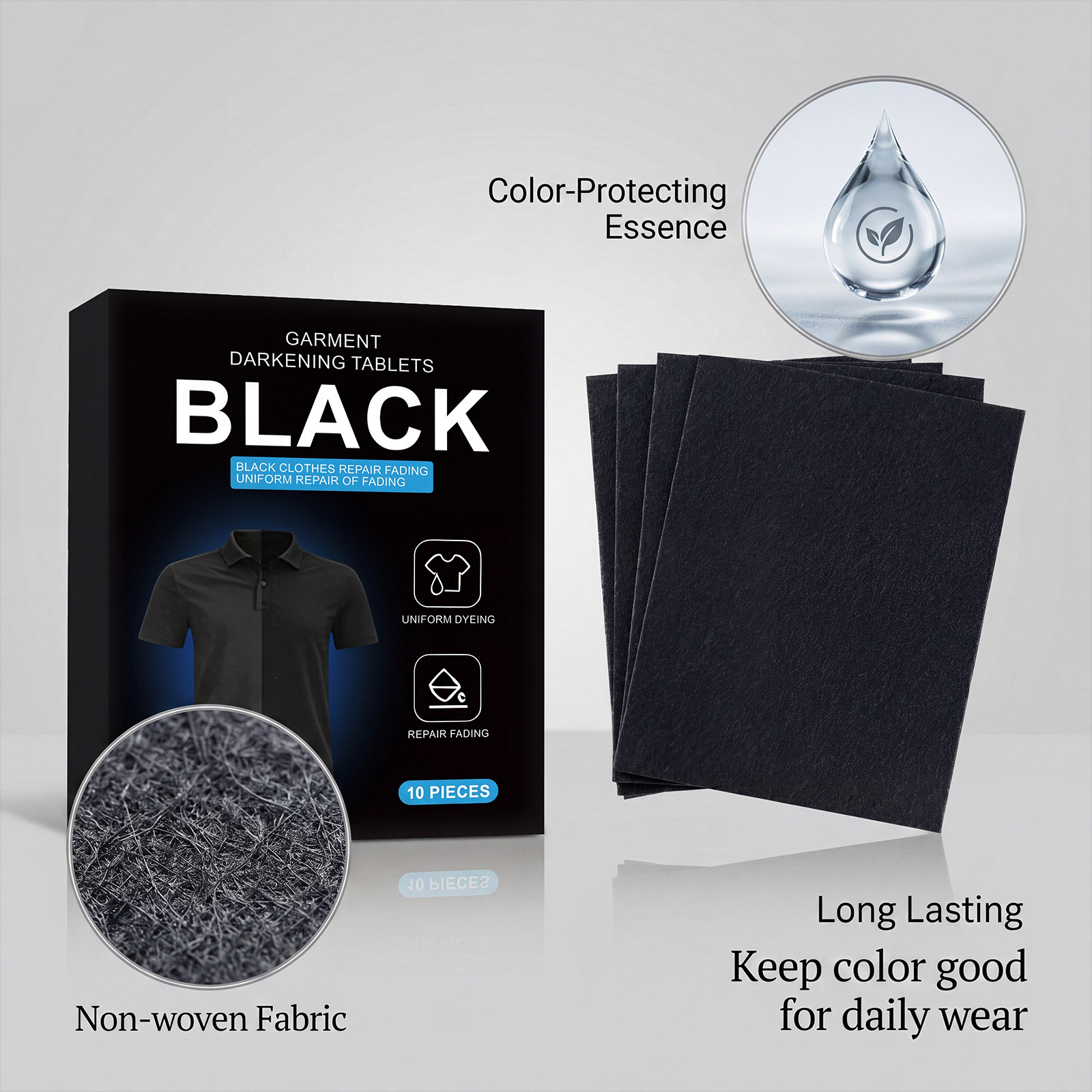 Clothes Darkening Sheets Brighten Black Shades Machine Wash Convenient Long Lasting Color Lock Fit Multiple Fabrics
