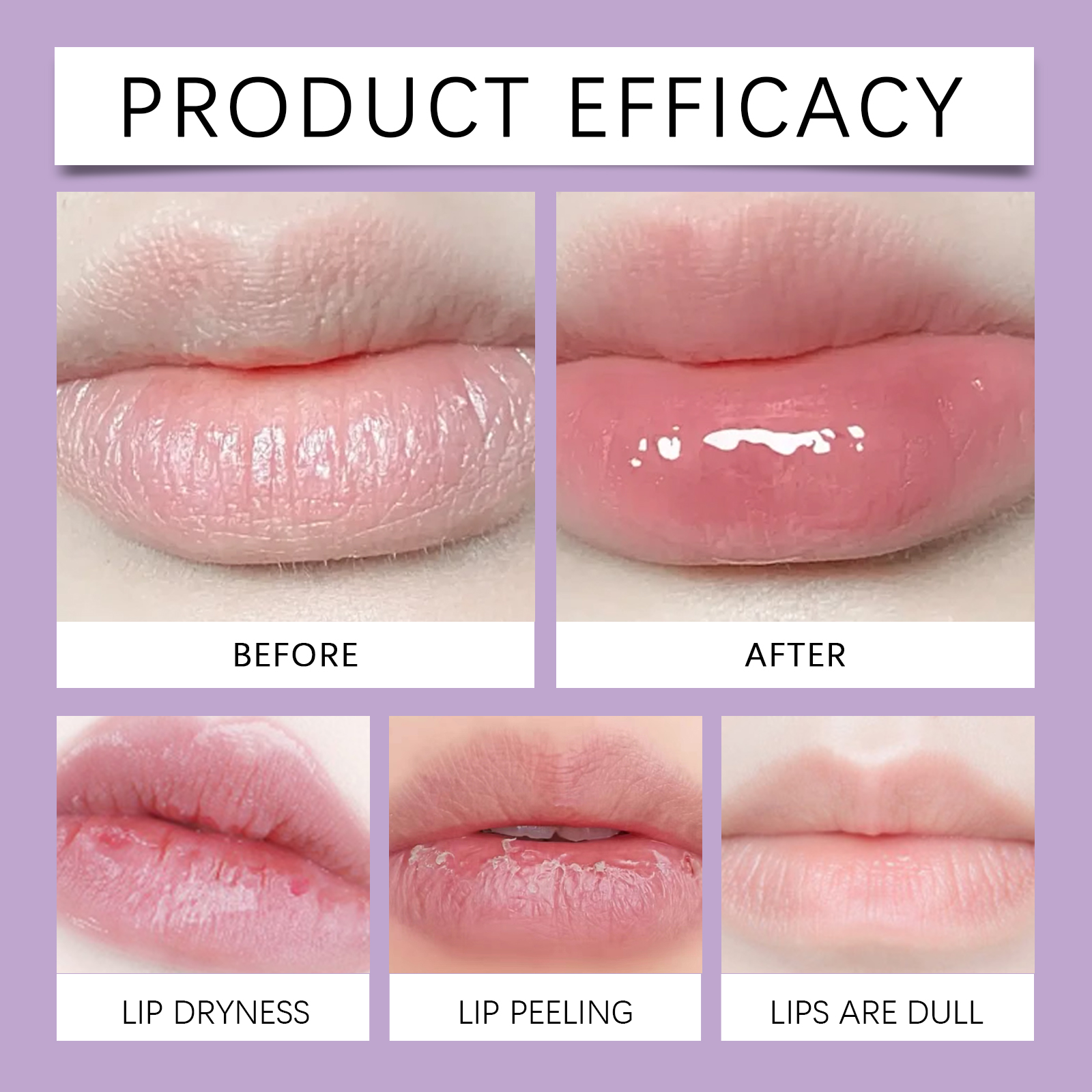 Moisturizing Repair Lip Balm Soft Smooth Shiny Relieve Dry Lips Skin Care Daily