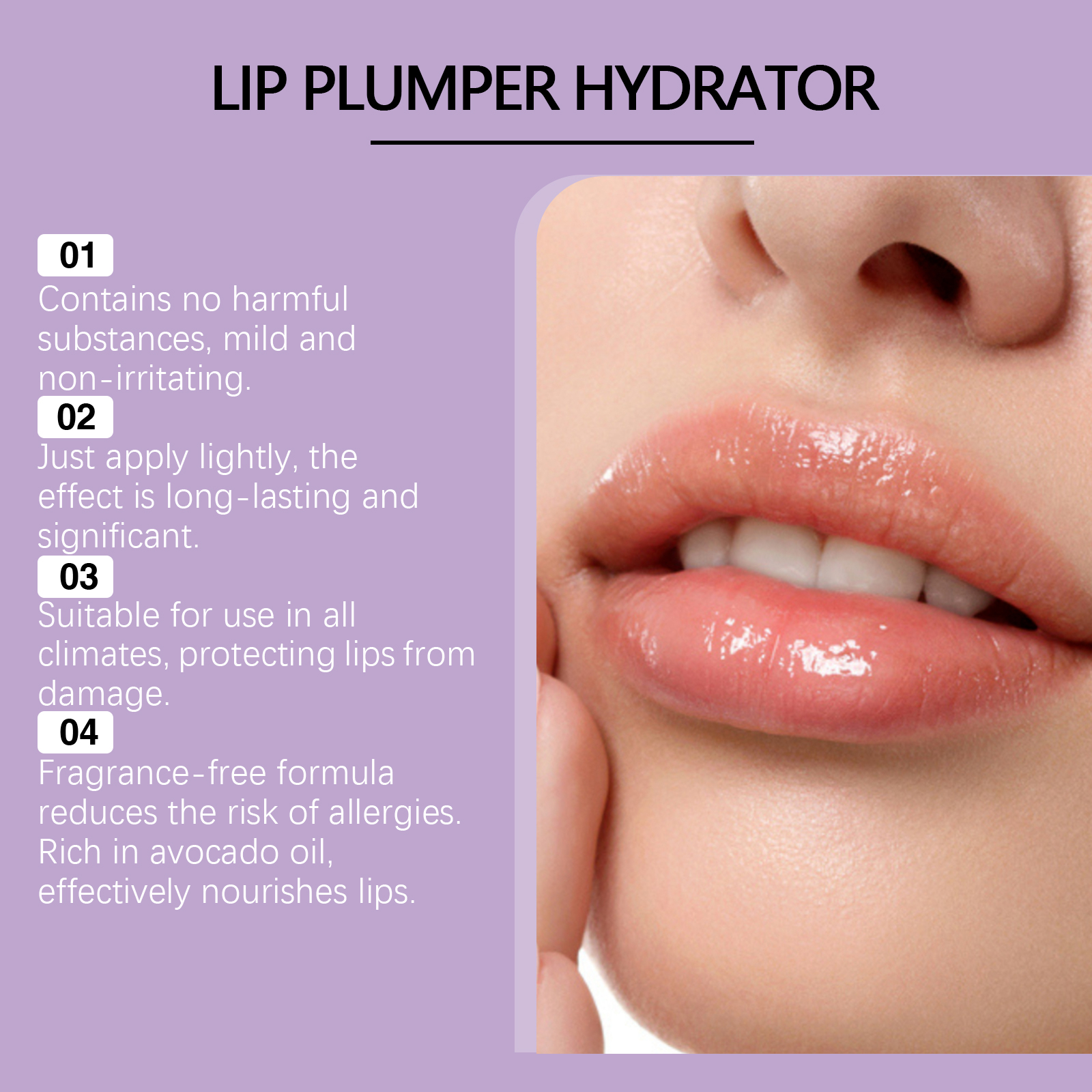 Moisturizing Repair Lip Balm Soft Smooth Shiny Relieve Dry Lips Skin Care Daily