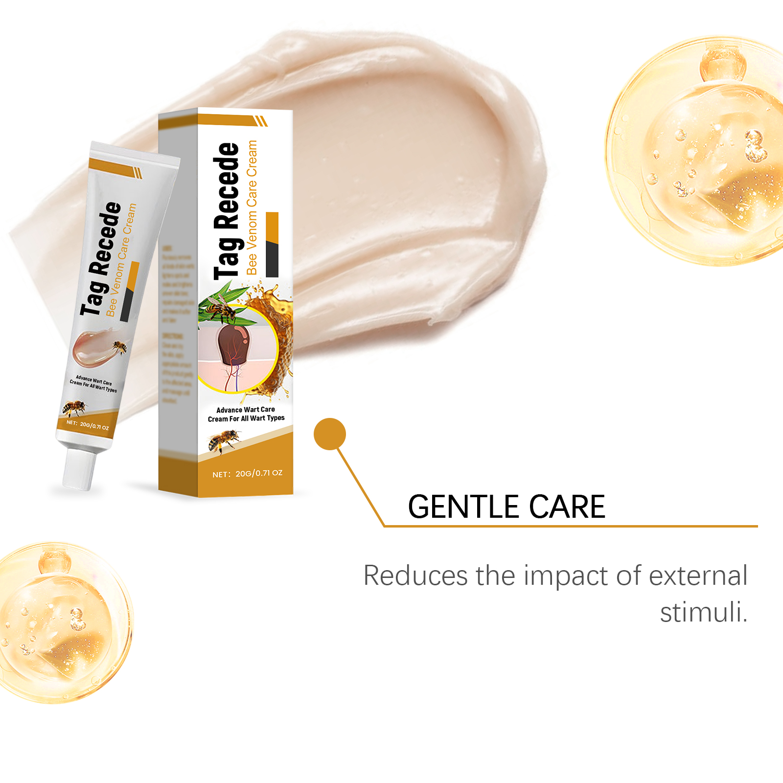 Bee Venom Care Ointment Mild Formula Cleansing Moisturizing Comfortable Easily Absorbed Smooth Body Skin Smear Care Cream