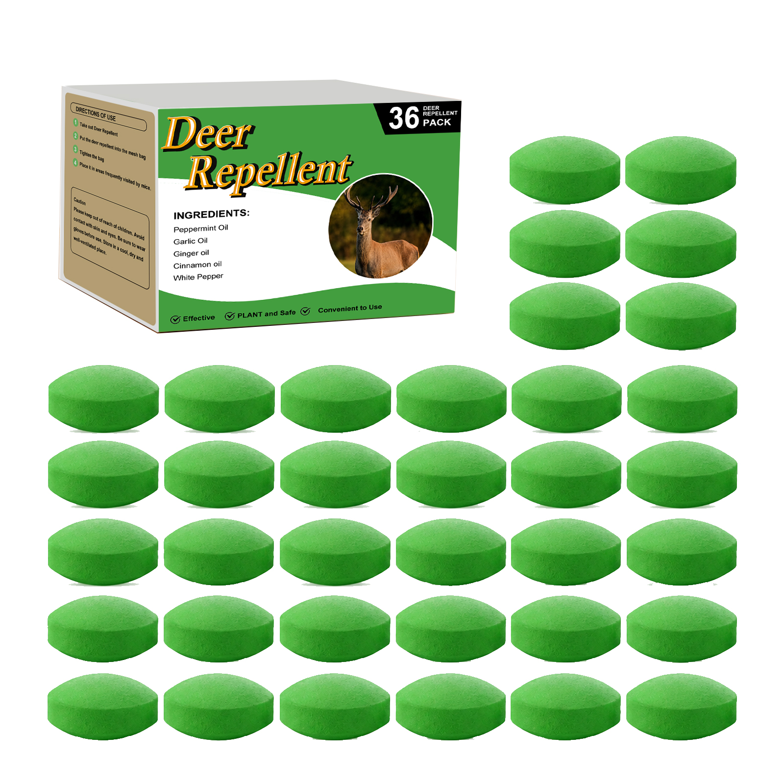 Deer Repellent Pellets Mild Natural Ingredients Outdoor Courtyard Pest Deterrent Supplies