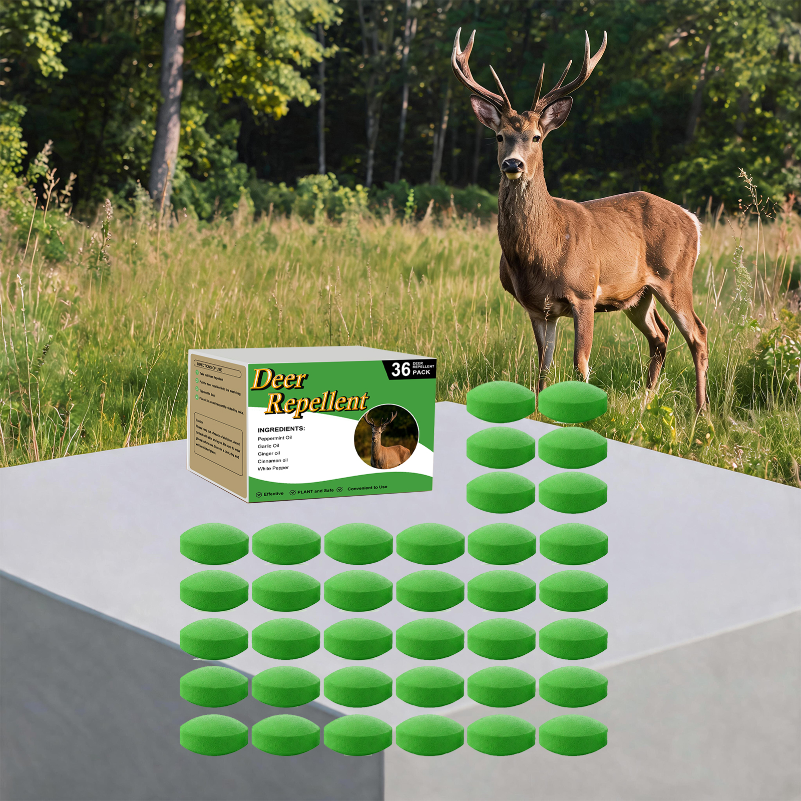 Deer Repellent Pellets Mild Natural Ingredients Outdoor Courtyard Pest Deterrent Supplies