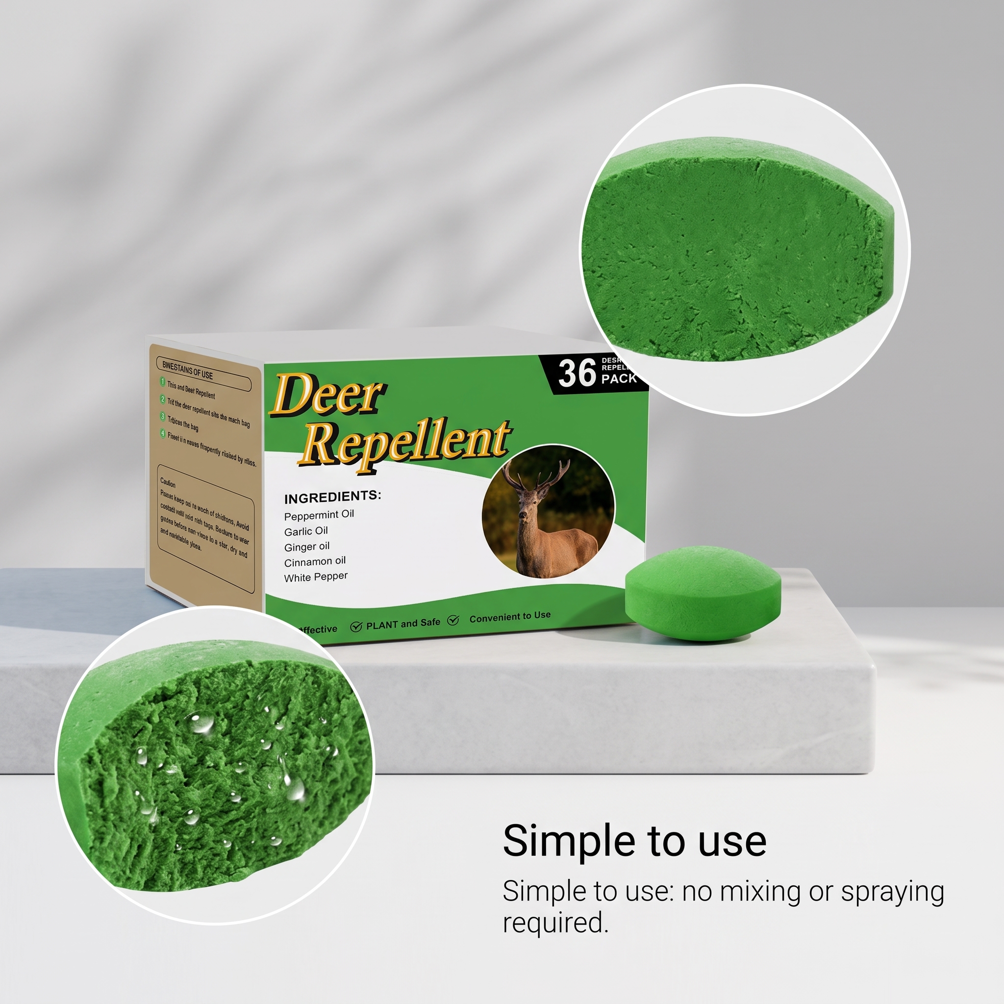 Deer Repellent Pellets Mild Natural Ingredients Outdoor Courtyard Pest Deterrent Supplies