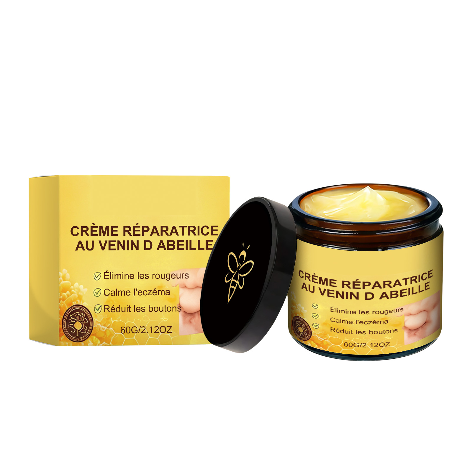 Bee Venom Care Cream Gentle Nourish Delicate Body Skin Hydrate Moisturize Non Sticky Daily Moist Care Lotion