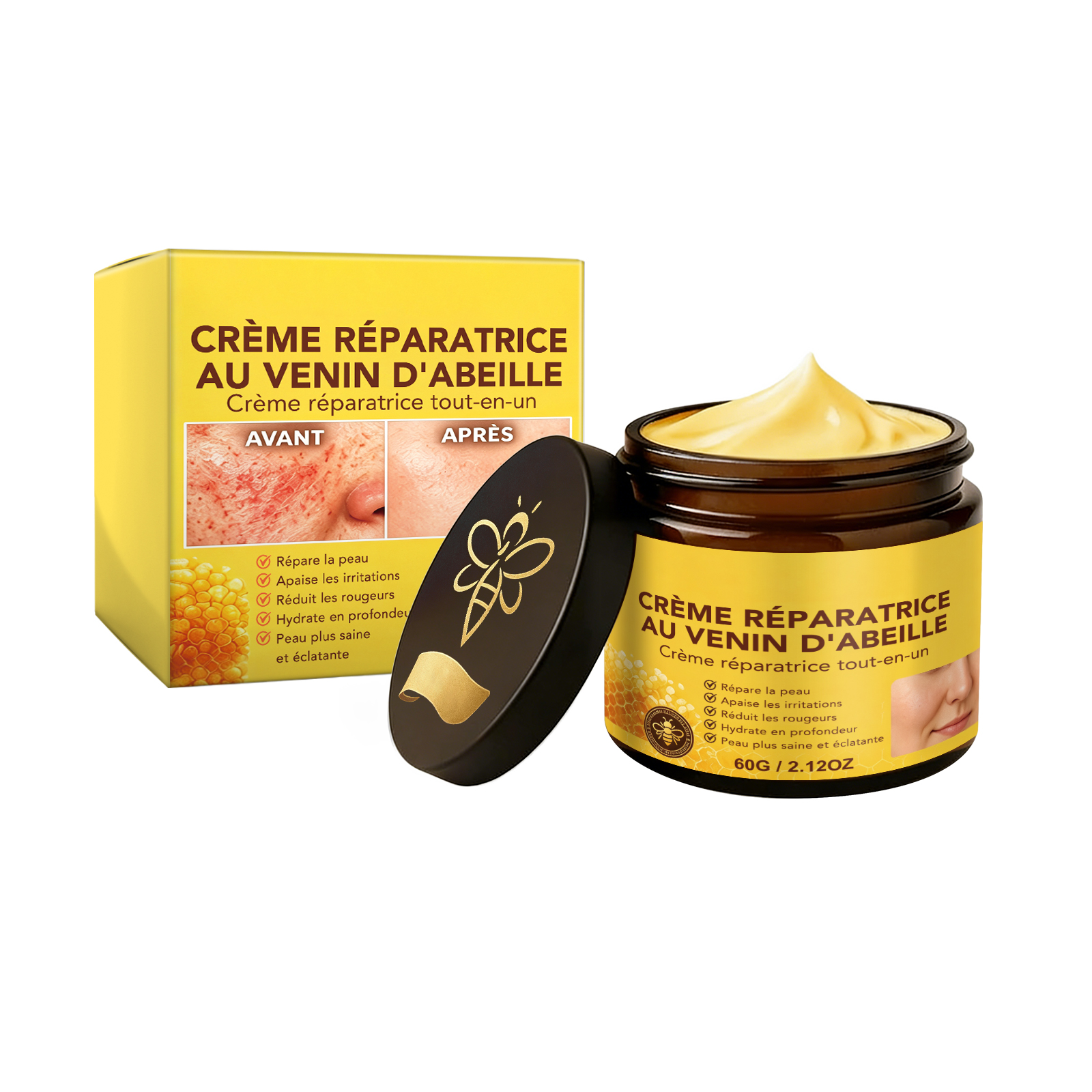 Bee Venom Care Cream Smooth Texture Gentle Skin Care Soft Delicate Easily Absorbed Non Sticky Lotion