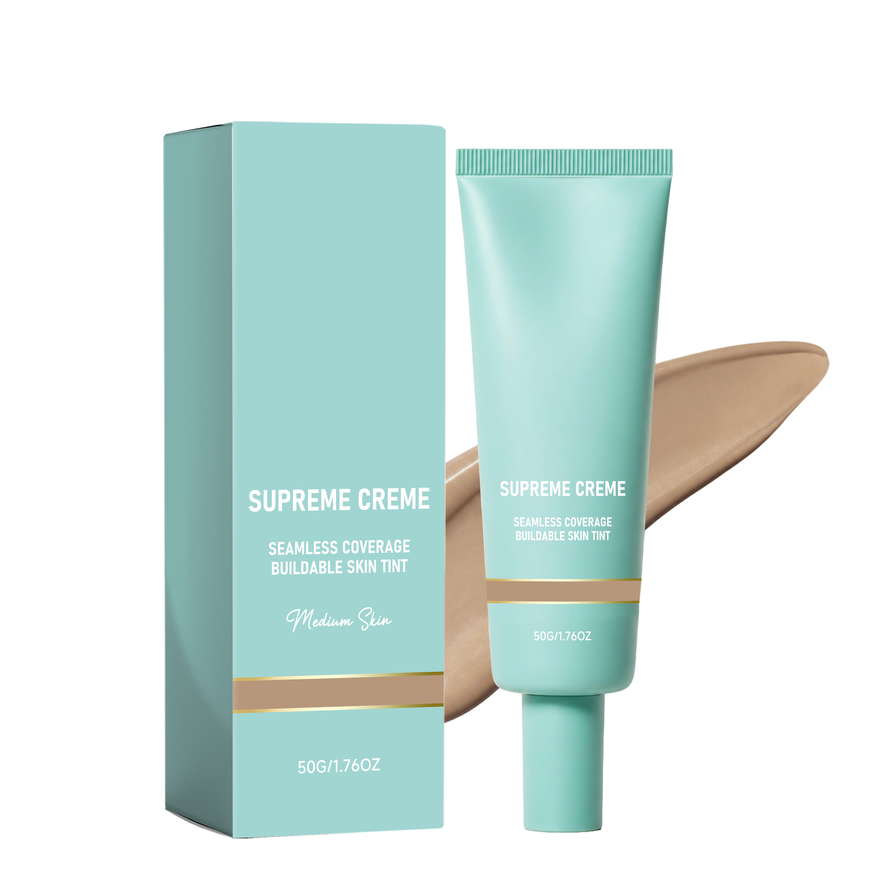 (Natural) Concealing Hydrating Foundation Delicate Sheer Moisturizing Natural Fitting Spreadable Soft Facial Cosmetic Base Makeup