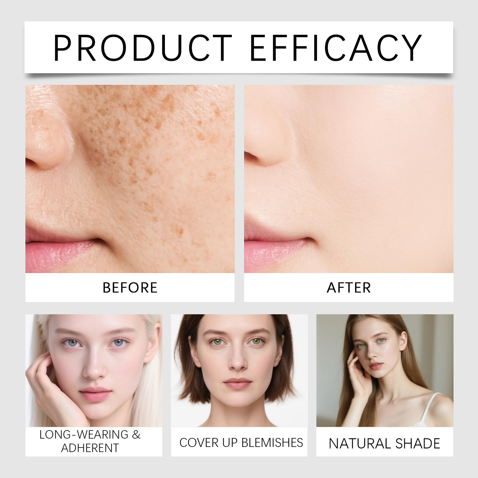 (Natural) Concealing Hydrating Foundation Delicate Sheer Moisturizing Natural Fitting Spreadable Soft Facial Cosmetic Base Makeup