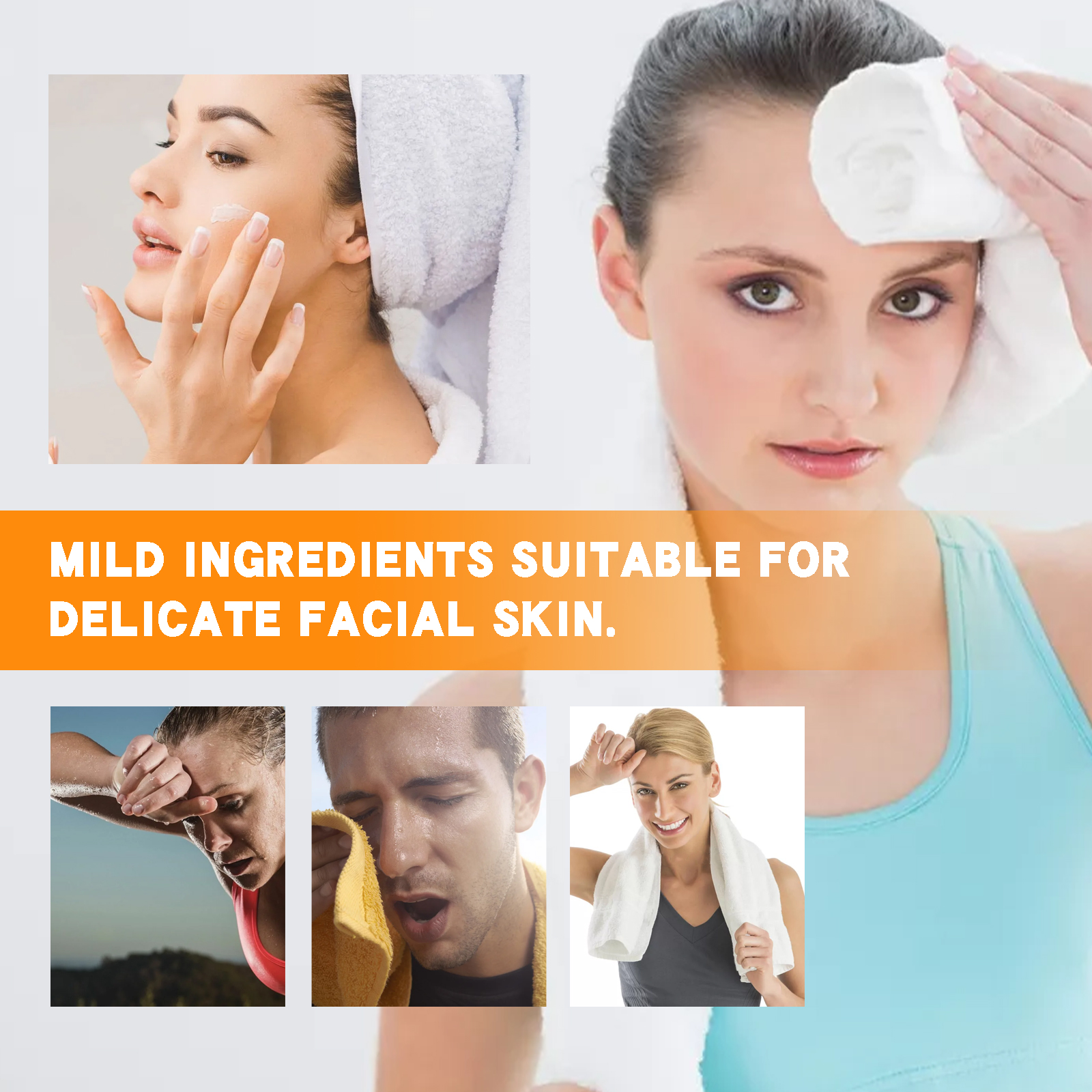 Facial Sweat Absorbing Lotion Gently Cleanses Facial Skin Refreshing Skin‑Friendly Long Lasting Oil Control Facial Antiperspirant Lotion