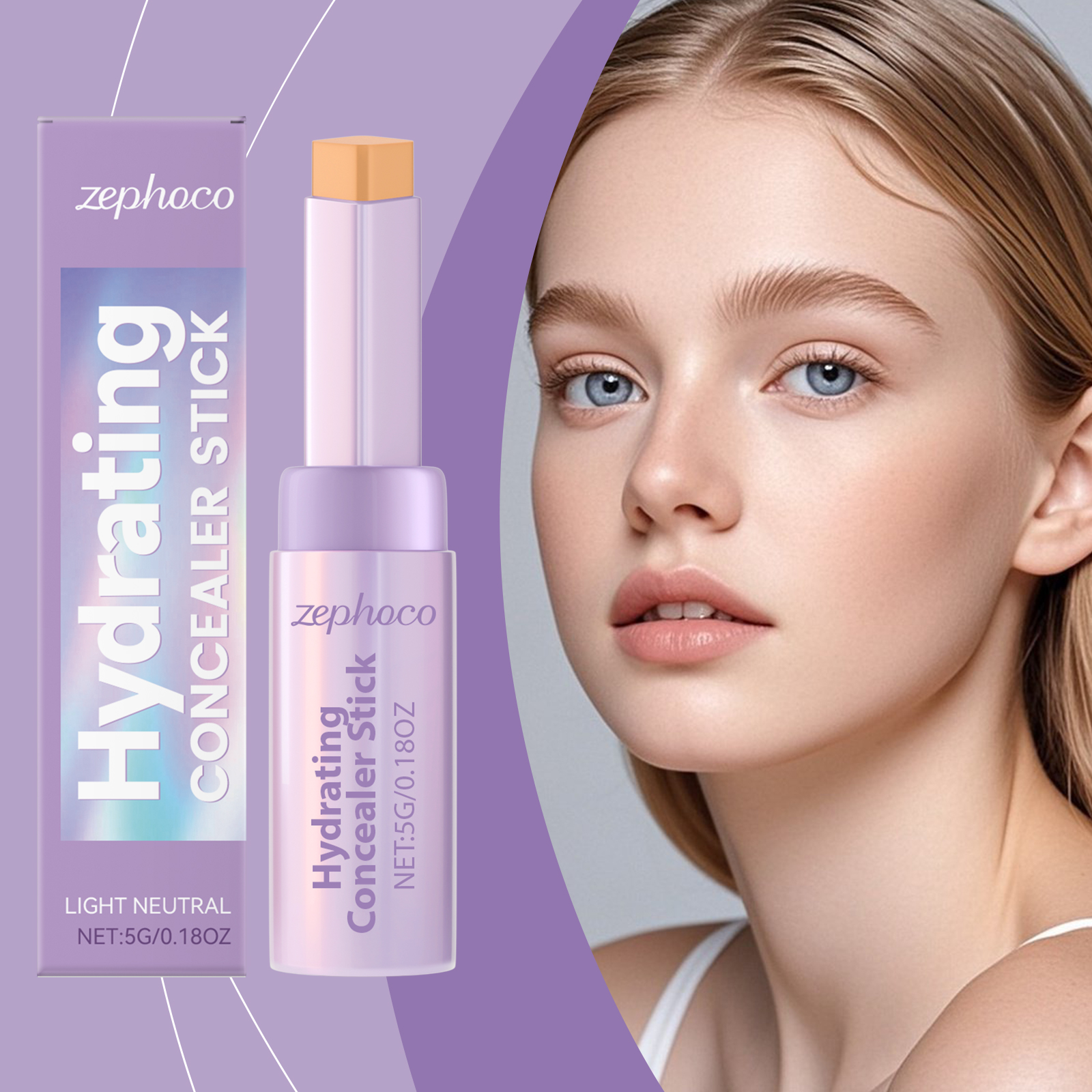 Contour Concealer Stick Natural Shade Daily Portable Face Smooth Nose Shadow Stereo Concealer Stick