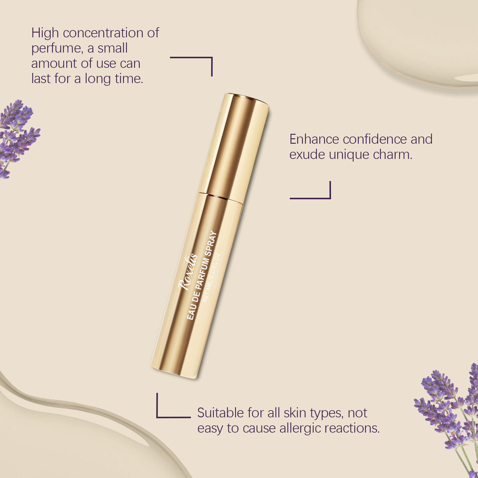 Charming Floral Woody Perfume Natural Fresh Scent Radiate Gentle Charm Long Lasting Daily Portable Fragrance