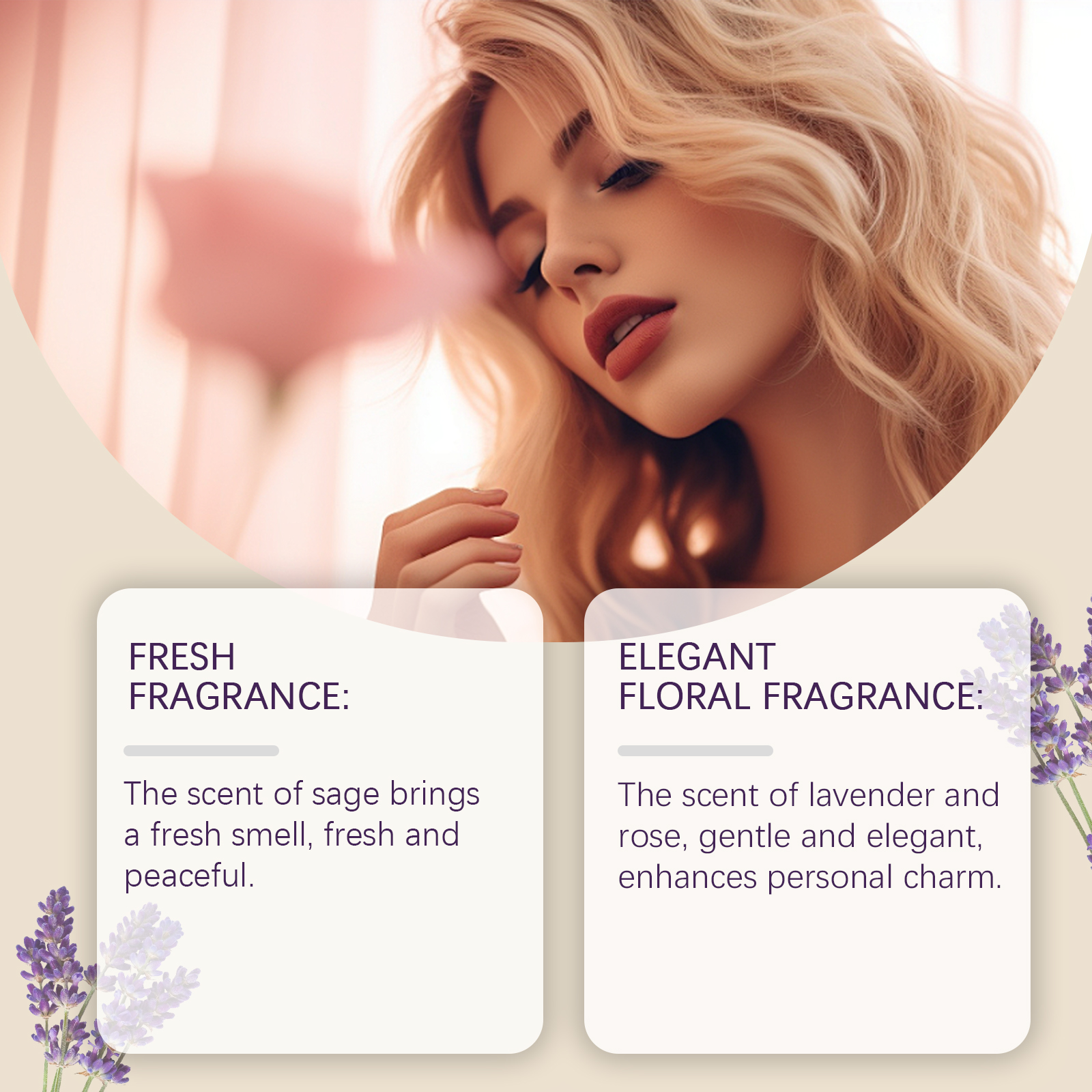 Charming Floral Woody Perfume Natural Fresh Scent Radiate Gentle Charm Long Lasting Daily Portable Fragrance