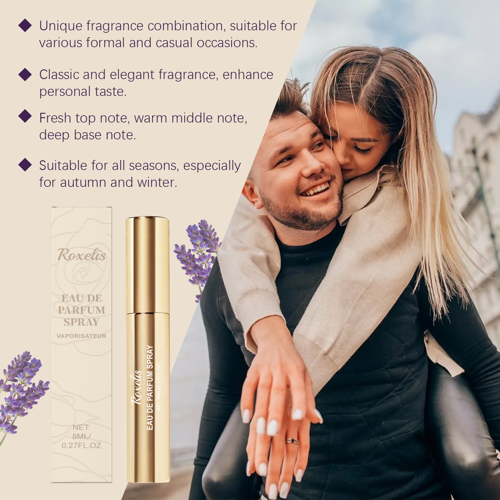 Charming Floral Woody Perfume Natural Fresh Scent Radiate Gentle Charm Long Lasting Daily Portable Fragrance