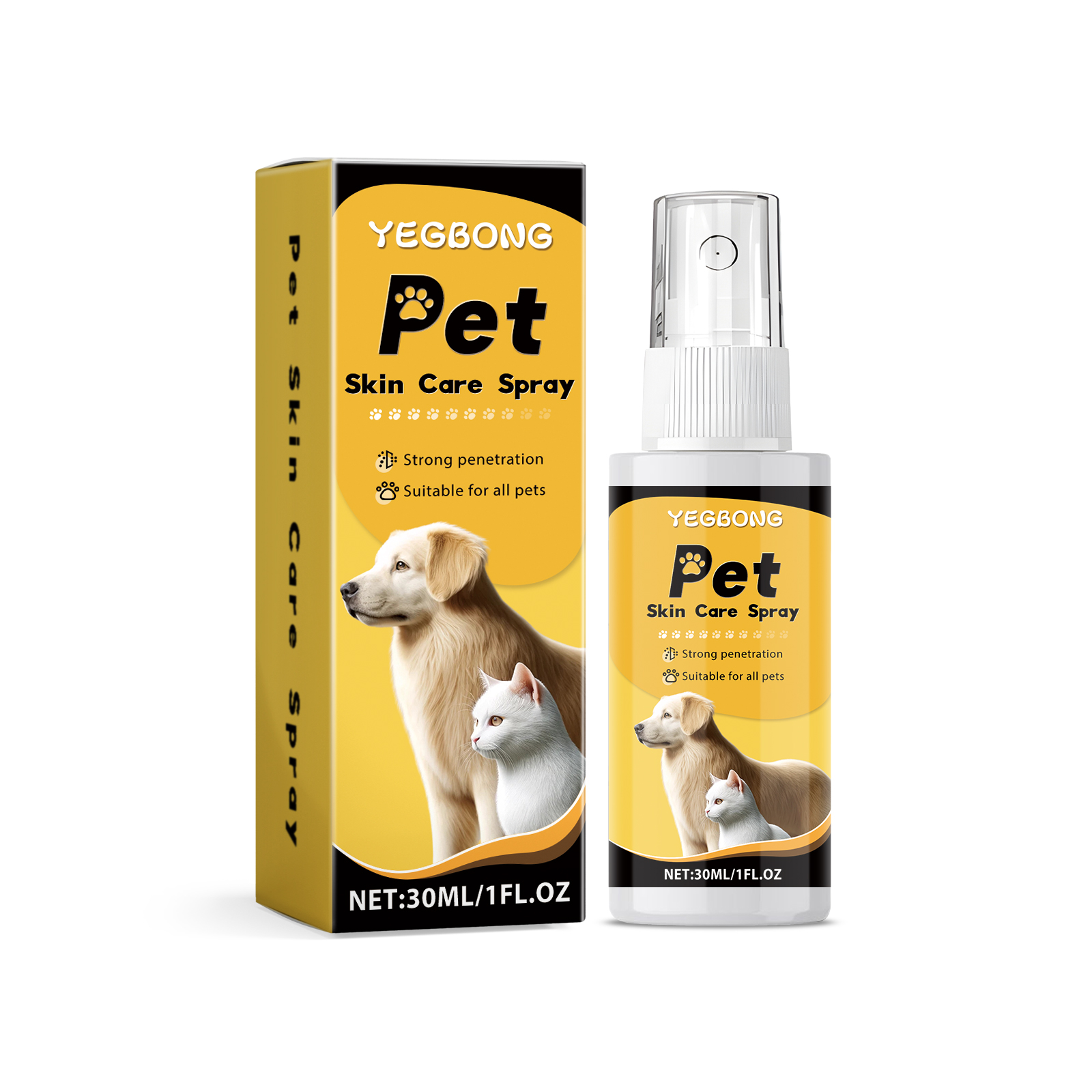 Pet Skin Care Spray Gentle Moisturizing Care For Cats And Dogs Skin Relief