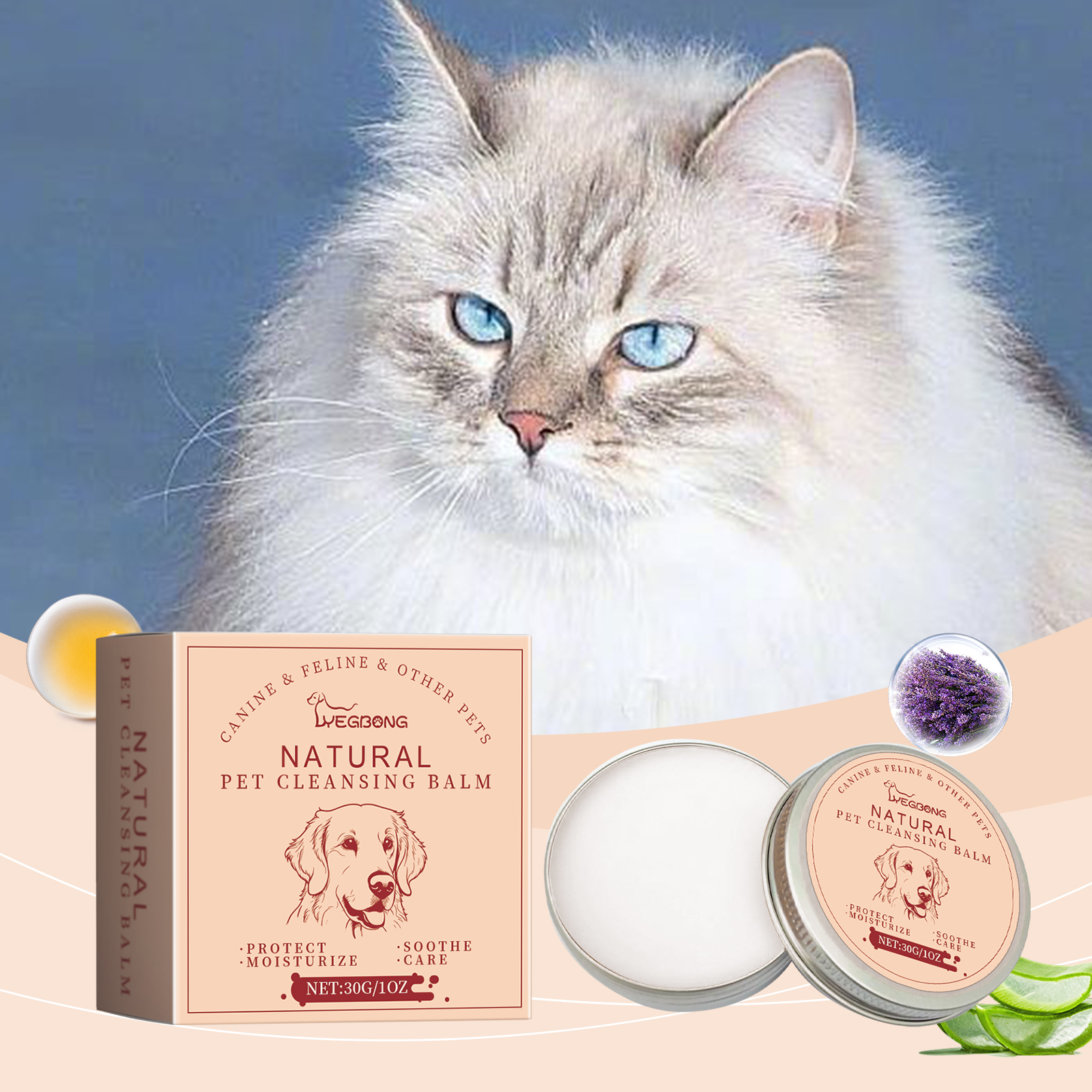 Pet Tear Stain Cleaning Ointment Gentle Cleansing Eye Care For Cats And Dogs