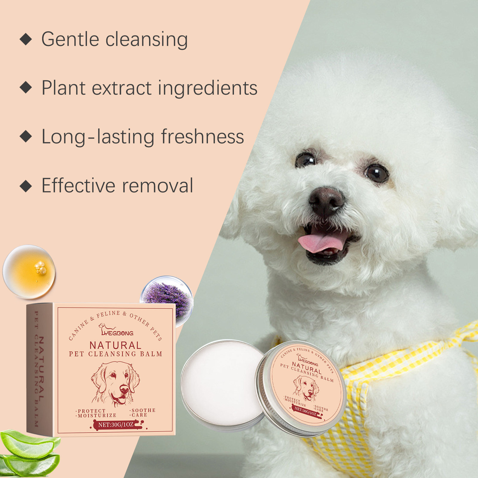 Pet Tear Stain Cleaning Ointment Gentle Cleansing Eye Care For Cats And Dogs