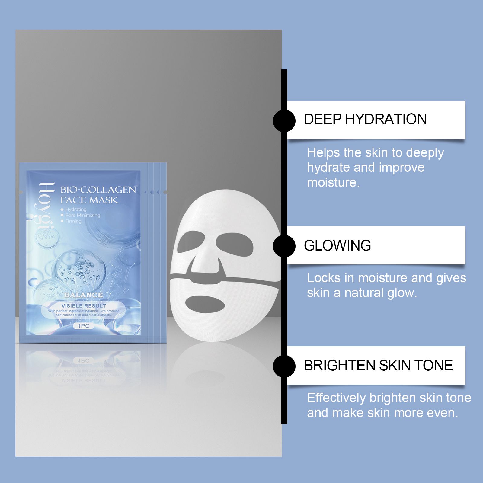 Collagen Moisturizing Face Mask Hydrating Nourishing Refreshing For Daily Skin Care