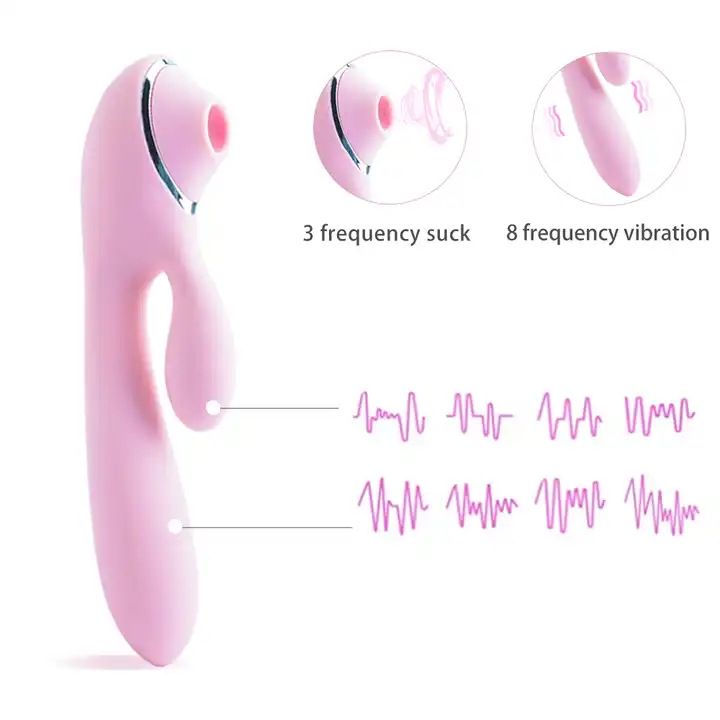 (Pink) Sucking Vibrator Adult Toys Masturbation Dildo For Women Massager Wand Plus Variable Frequency Vibrating Wand 10 Frequency Silicone Quiet Design