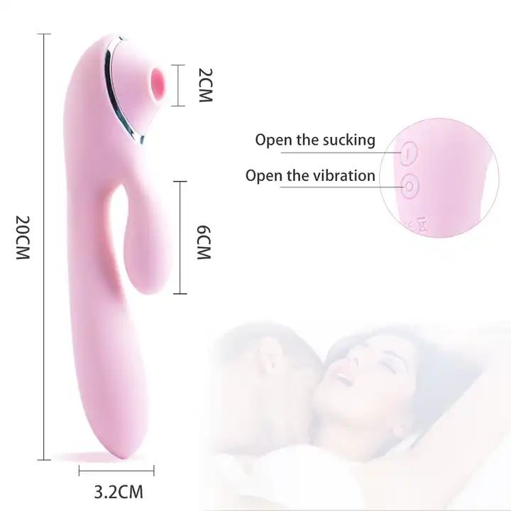 (Pink) Sucking Vibrator Adult Toys Masturbation Dildo For Women Massager Wand Plus Variable Frequency Vibrating Wand 10 Frequency Silicone Quiet Design