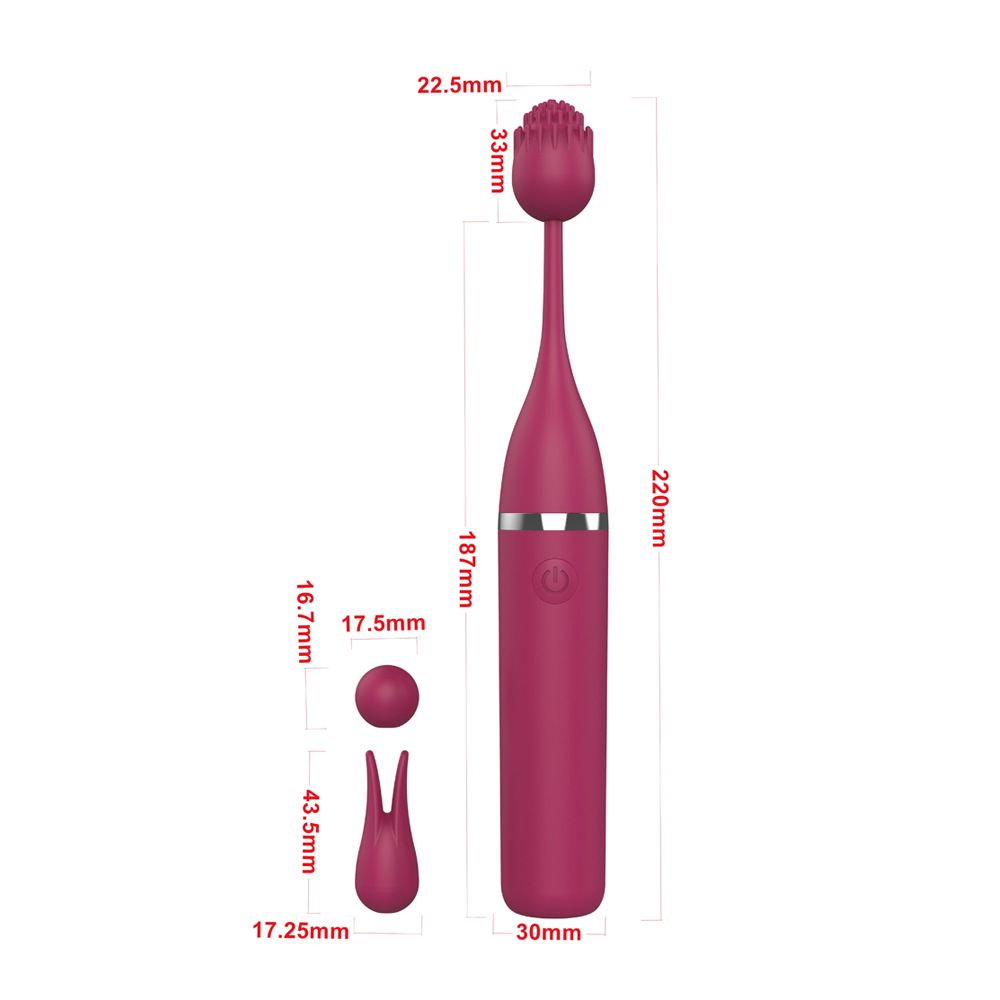 (Rose Red) Sex Toys Massager for Women Adult Products Rechargeable G Spot Vibrator For Women War God Clitoral Massage AV Wand Stimulator