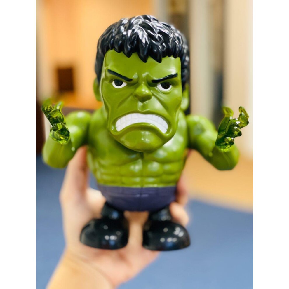 (Action Figure Dance Super Hero Robot Toy Dancing Music Lights For Kids Gift - Hulk) Act