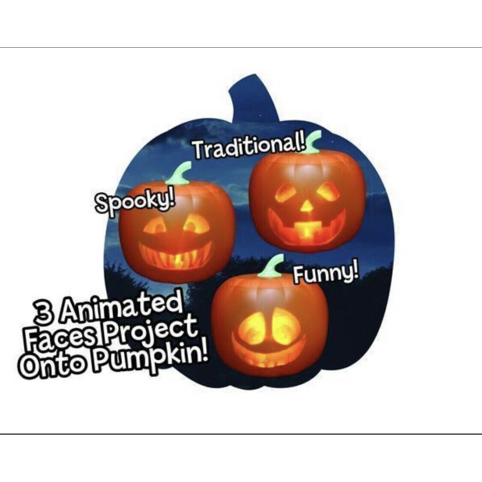 Animated Talking Pumpkin Halloween Party Scary Jabberin Jack Ghost