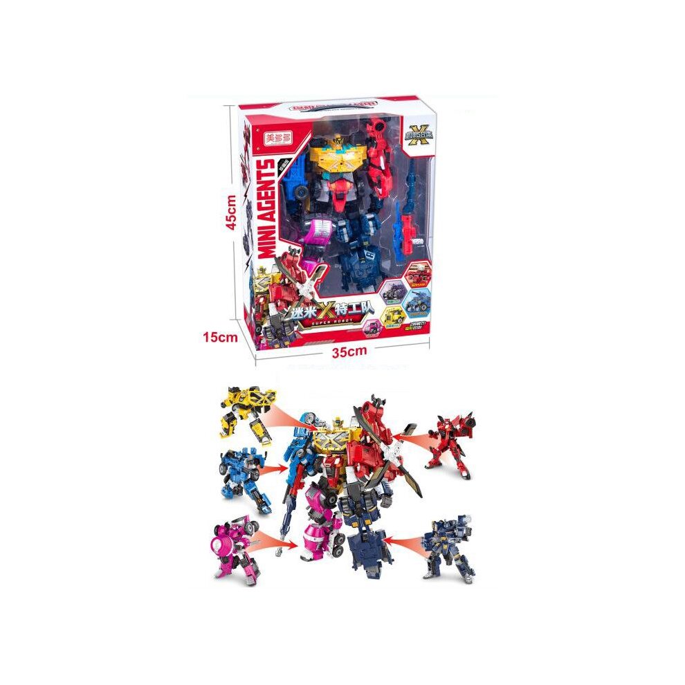 (2203-Colorful) 5 Styles Miniforce X Lucybot Lucy Bot Ranger Transformer Machine Car Rob