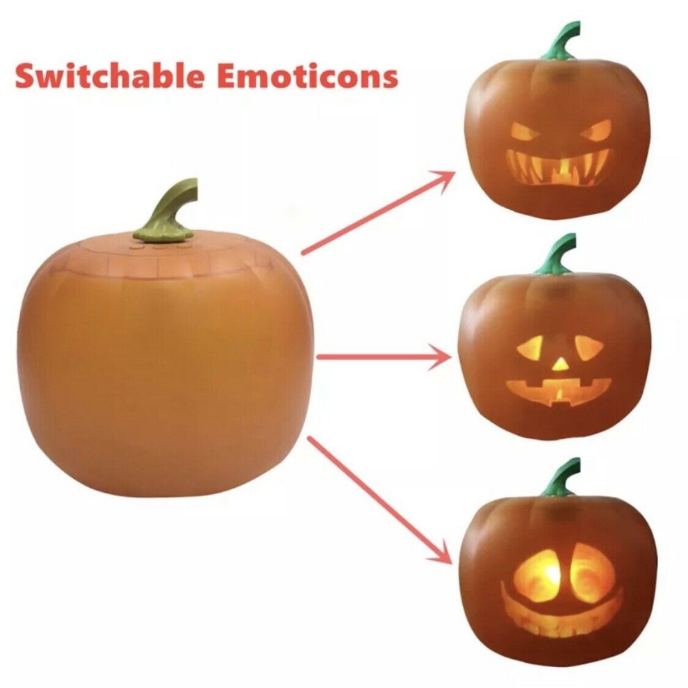 Animated Talking Pumpkin Halloween Party Scary Jabberin Jack Ghost