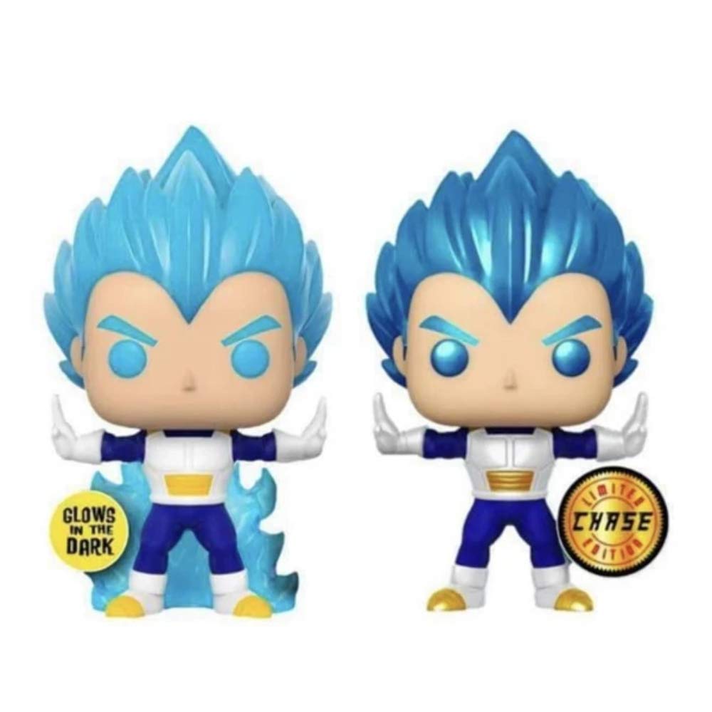 Movie Action Figure Funko Pop Animation Dragonball Vegeta Powering Up Glow in Dark Exclusive Vinyl Figure Collection Model Toy Decoration 2022 Christmas Gifts