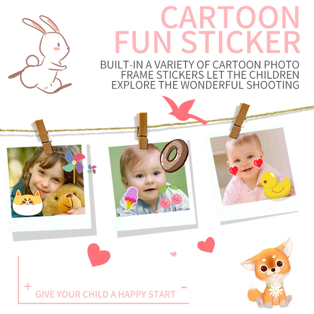 (Yellow) Kids Digital Camera HD Screen Camera Video Toys Kids Portable Cute Cartoon Camera HD 1080P for Outdoor Photography Activity Kids Birthday Chrsitmas Gift