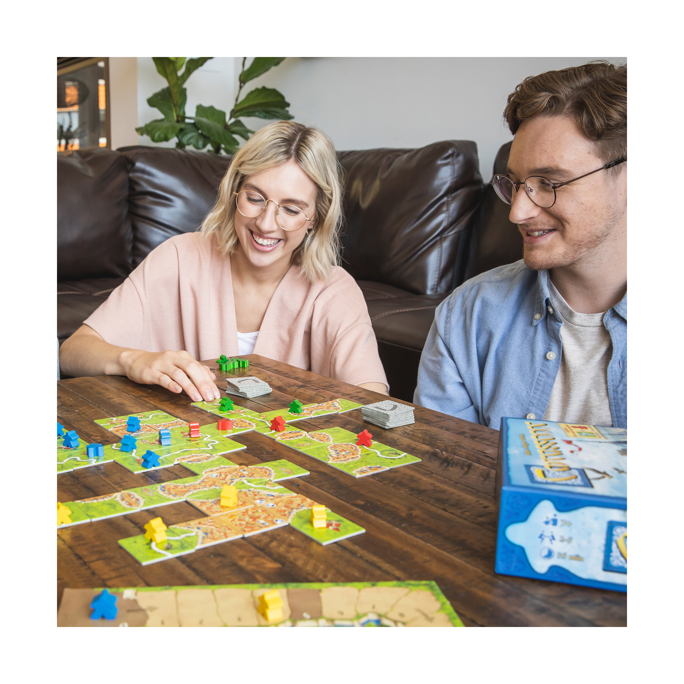 Carcassonne Board Game Family Strategy Board Game BASE GAME for Adults Medieval Adventure Card Game