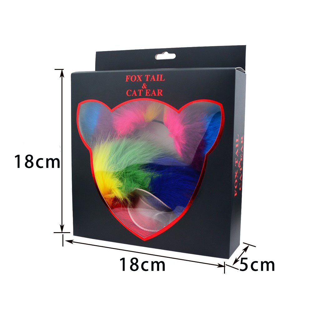 Bdsm Sex Toys Bondage Nipple Clamp Ear Set Cosplay Kit Purple Red Furry Sexy Bdsm Sets With Anal Fox Tail Butt Plug Adult Toys For Couples Women