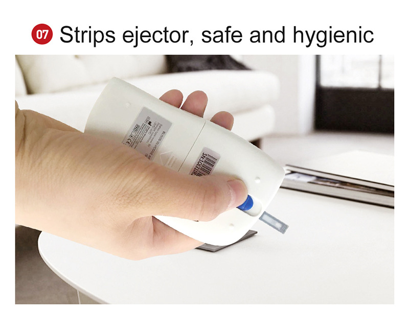 (Host mg/dL+50X test paper+50X needles) Sinocare Safe-Accu 2 Blood Glucose Meter Glucometer Kit Diabetes Tester 50Test Strips Lancets Medical Blood Sugar Meter