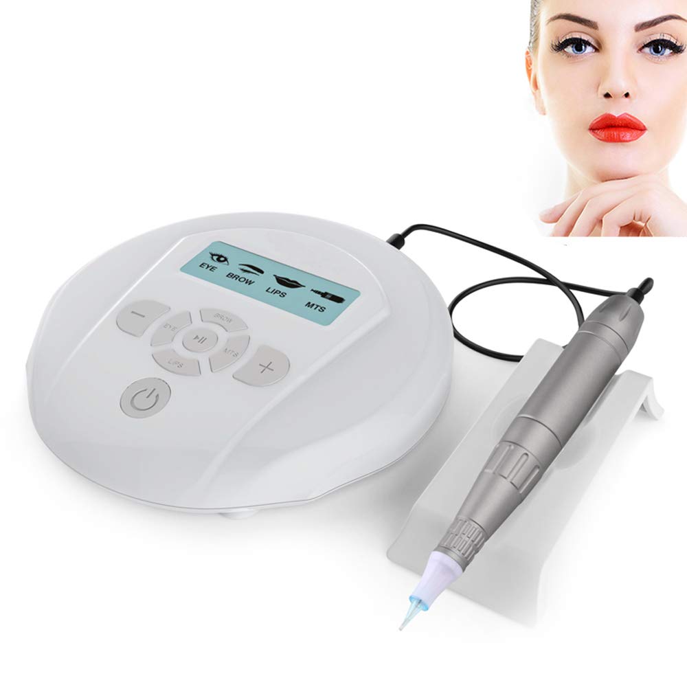 Digital Permanent Makeup Tattoo Machine Artmex V6 Portable Eye brow Lip Line Rotary Pen Professional Electric Microblading Pen MTS PMU System for Eyeliner Lip Eyebrow and Hairline Tattoo Skin Beauty Salon and Home Use