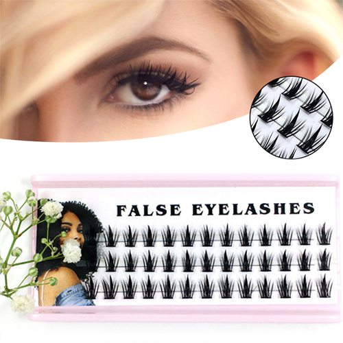False Lashes Single Cluster Individual Eyelashes DIY Fake oft 3D Segmented Eyelash Grafting Volume Eyelash Extension Makeup Tool