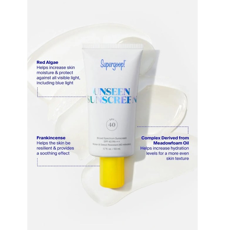 SUPERGOOP! Unseen Sunscreen SPF40 PA+++ 50ml  Sun Cream